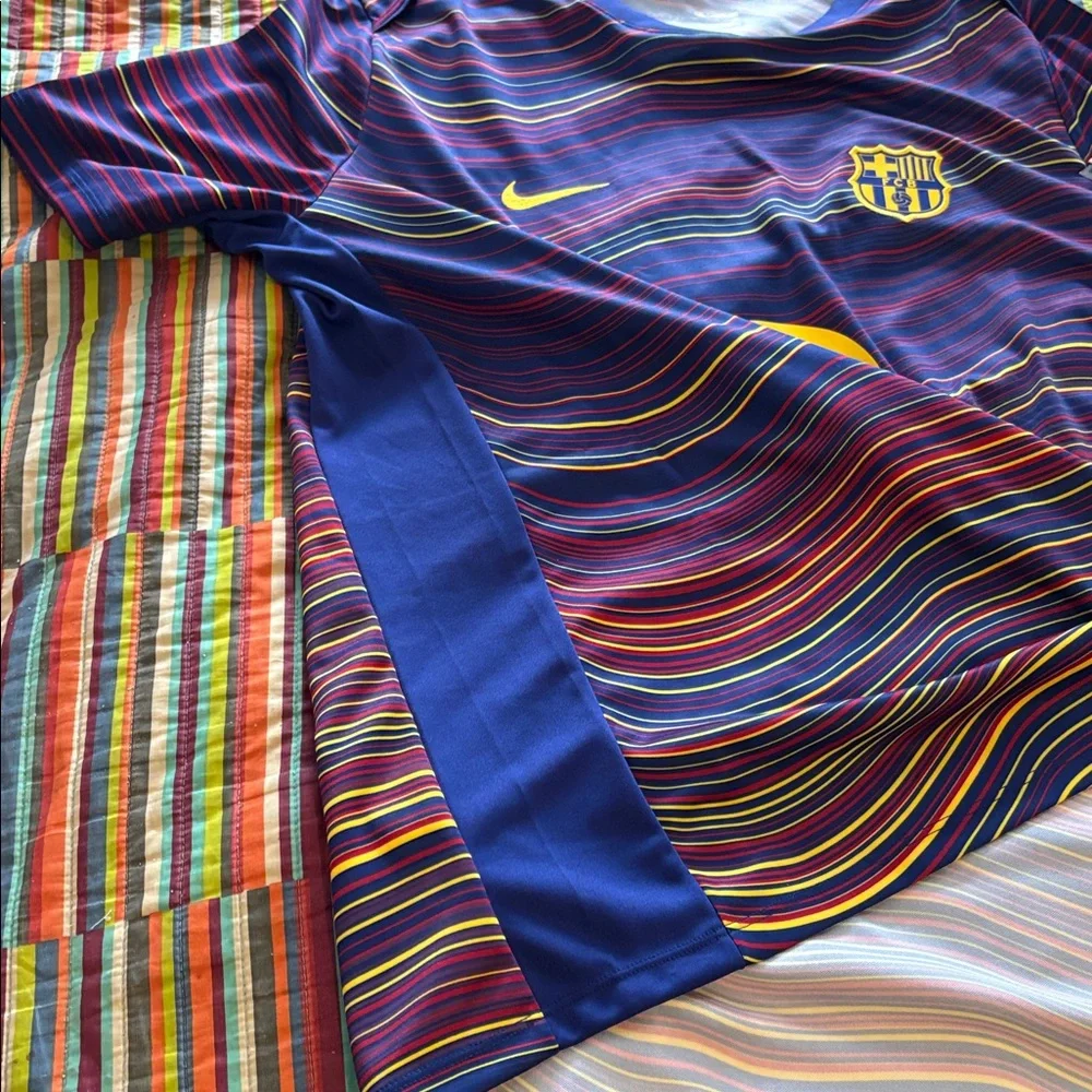 Today only $17 Nike FCBarcelona  Rare  Soccer Jersey Purple size XL slim fit nwt_14